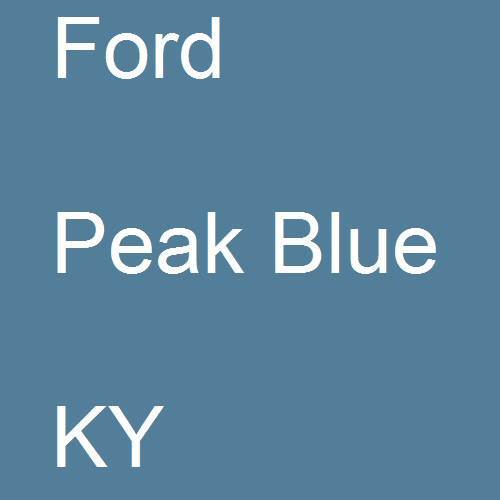 Ford, Peak Blue, KY.